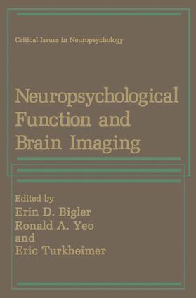 Bigler / Turkheimer / Yeo |  Neuropsychological Function and Brain Imaging | Buch |  Sack Fachmedien