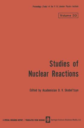 Skobel tsyn |  Studies of Nuclear Reactions | Buch |  Sack Fachmedien