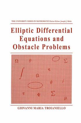 Troianiello |  Elliptic Differential Equations and Obstacle Problems | Buch |  Sack Fachmedien