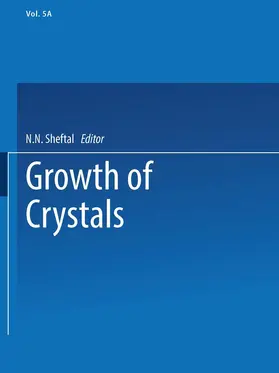 Sheftal’ |  Growth of Crystals | Buch |  Sack Fachmedien