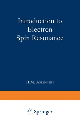 Assenheim |  Introduction to Electron Spin Resonance | Buch |  Sack Fachmedien