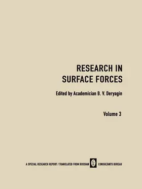 Deryagin |  Research in Surface Forces | Buch |  Sack Fachmedien