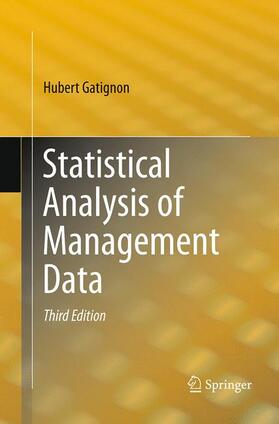 Gatignon |  Statistical Analysis of Management Data | Buch |  Sack Fachmedien