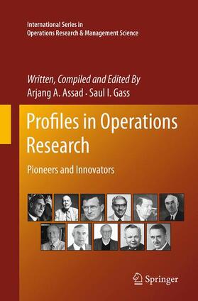 Gass / Assad |  Profiles in Operations Research | Buch |  Sack Fachmedien