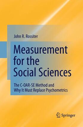 Rossiter |  Measurement for the Social Sciences | Buch |  Sack Fachmedien