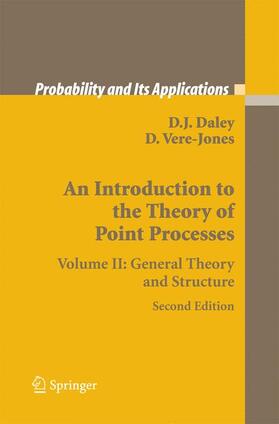 Vere-Jones / Daley |  An Introduction to the Theory of Point Processes | Buch |  Sack Fachmedien