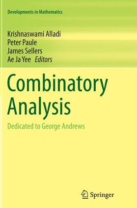 Alladi / Yee / Paule |  Combinatory Analysis | Buch |  Sack Fachmedien