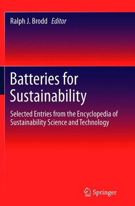 Brodd |  Batteries for Sustainability | Buch |  Sack Fachmedien