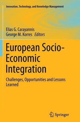 Korres / Carayannis |  European Socio-Economic Integration | Buch |  Sack Fachmedien