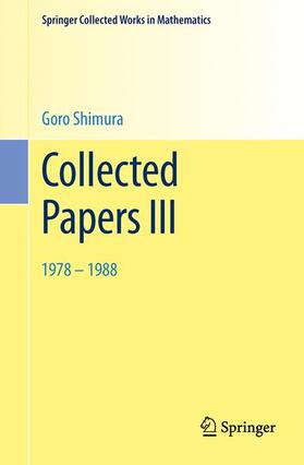 Shimura |  Collected Papers III | Buch |  Sack Fachmedien