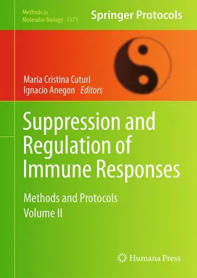 Anegon / Cuturi |  Suppression and Regulation of Immune Responses | Buch |  Sack Fachmedien