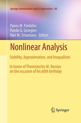 Pardalos / Srivastava / Georgiev |  Nonlinear Analysis | Buch |  Sack Fachmedien