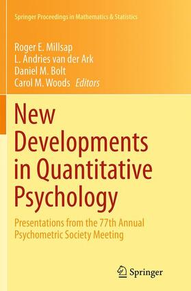 Millsap / Woods / van der Ark |  New Developments in Quantitative Psychology | Buch |  Sack Fachmedien