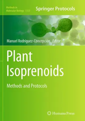 Rodríguez-Concepción |  Plant Isoprenoids | Buch |  Sack Fachmedien