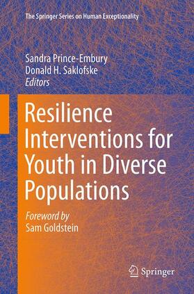 Saklofske / Prince-Embury |  Resilience Interventions for Youth in Diverse Populations | Buch |  Sack Fachmedien