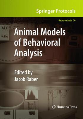 Raber |  Animal Models of Behavioral Analysis | Buch |  Sack Fachmedien