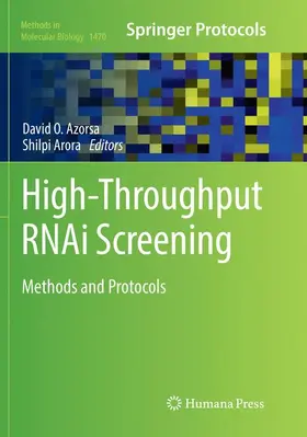 Arora / Azorsa |  High-Throughput RNAi Screening | Buch |  Sack Fachmedien