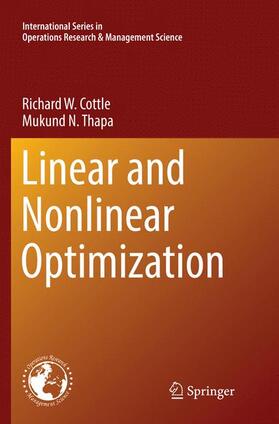 Thapa / Cottle |  Linear and Nonlinear Optimization | Buch |  Sack Fachmedien