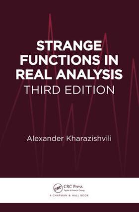 Kharazishvili |  Strange Functions in Real Analysis | Buch |  Sack Fachmedien