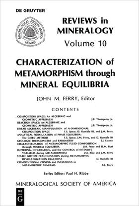 Ferry |  Characterization of Metamorphism through Mineral Equilibria | eBook | Sack Fachmedien