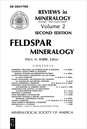 Ribbe |  Feldspar Mineralogy | eBook | Sack Fachmedien