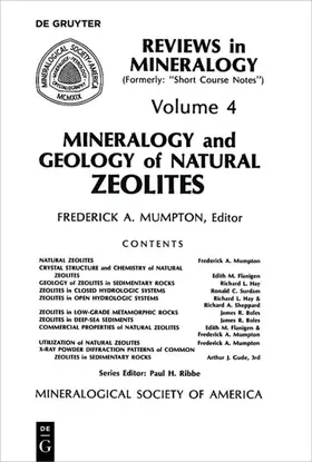 Mumpton |  Mineralogy and Geology of Natural Zeolites | eBook | Sack Fachmedien