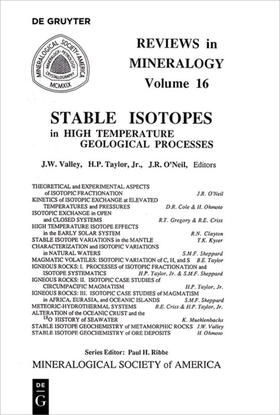 Valley / Taylor / O'Neil |  Stable Isotopes in High Temperature Geological Processes | eBook | Sack Fachmedien