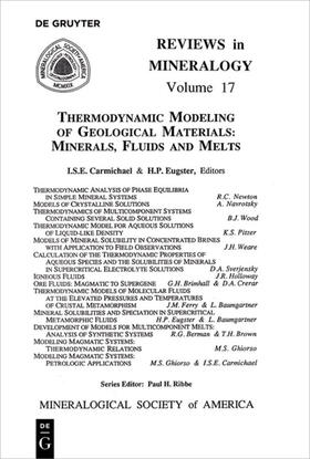 Carmichael / Eugster |  Thermodynamic Modeling of Geologic Materials | eBook | Sack Fachmedien