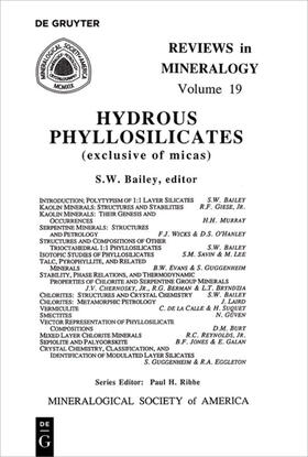 Bailey |  Hydrous Phyllosilicates | eBook | Sack Fachmedien
