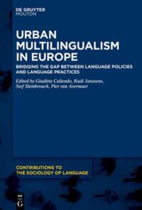 Caliendo / Van Avermaet / Janssens |  Urban Multilingualism in Europe | Buch |  Sack Fachmedien