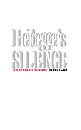 Lang |  Heidegger's Silence | eBook | Sack Fachmedien
