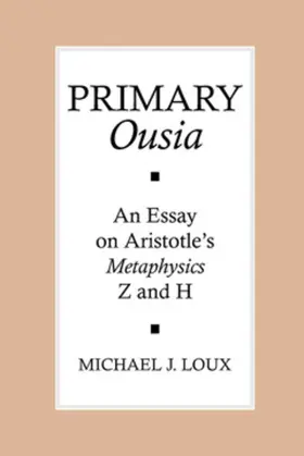 Loux |  Primary "Ousia" | eBook | Sack Fachmedien