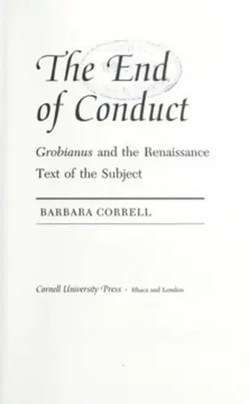 Correll |  The End of Conduct | eBook | Sack Fachmedien