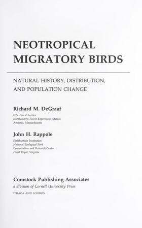 DeGraaf / Rappole |  Neotropical Migratory Birds | eBook | Sack Fachmedien