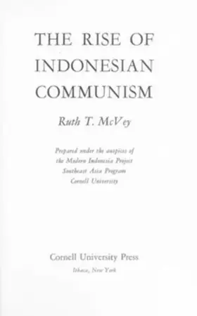 McVey |  The Rise of Indonesian Communism | eBook | Sack Fachmedien