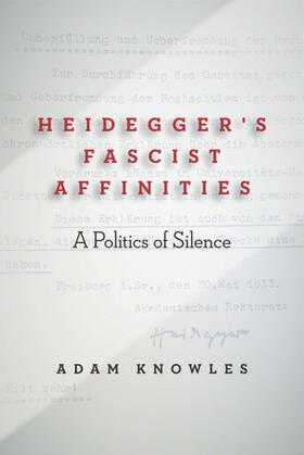 Knowles |  Heidegger's Fascist Affinities | eBook | Sack Fachmedien