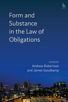 Robertson / Goudkamp |  Form and Substance in the Law of Obligations | Buch |  Sack Fachmedien