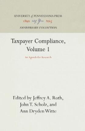 Roth / Scholz / Witte |  Taxpayer Compliance, Volume 1 | eBook | Sack Fachmedien