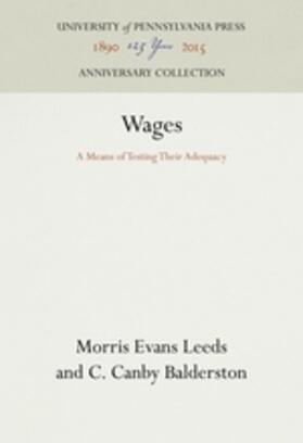 Leeds / Balderston |  Wages | Buch |  Sack Fachmedien