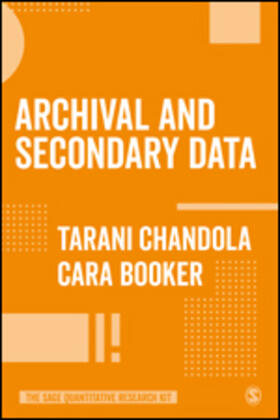 Chandola / Booker |  Archival and Secondary Data | Buch |  Sack Fachmedien