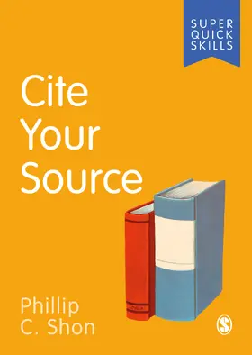 Shon |  Cite Your Source | Buch |  Sack Fachmedien