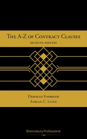 Fosbrook / Laing |  The A-Z of Contract Clauses | Buch |  Sack Fachmedien