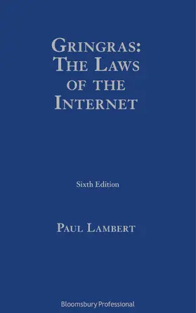 Lambert |  Gringras: The Laws of the Internet | Buch |  Sack Fachmedien