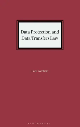 Lambert |  Data Protection and Data Transfers Law | Buch |  Sack Fachmedien