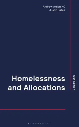 KC / Bates / Bates KC |  Homelessness and Allocations | Buch |  Sack Fachmedien