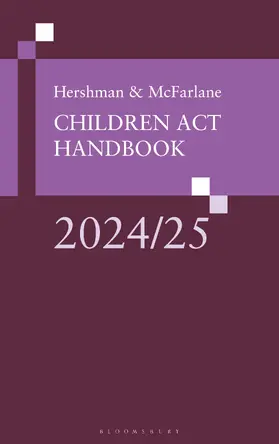 McFarlane |  Hershman & McFarlane: Children ACT Handbook 2024/25 | Buch |  Sack Fachmedien