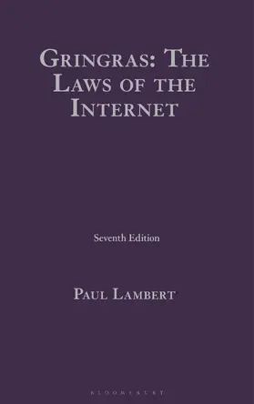 Lambert |  Gringras: The Laws of the Internet | Buch |  Sack Fachmedien