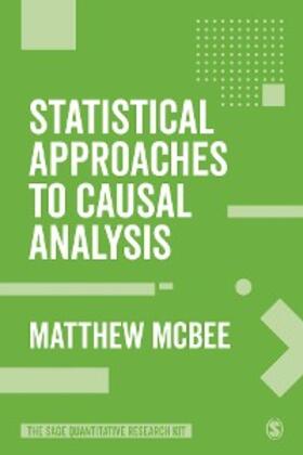 McBee |  Statistical Approaches to Causal Analysis | eBook | Sack Fachmedien