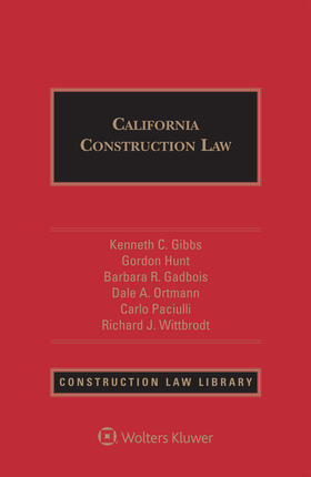 Gadbois / Ortmann / Paciulli |  California Construction Law | Buch |  Sack Fachmedien