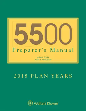 Fisher / Andersen |  5500 Preparer's Manual for 2018 Plan Years | Buch |  Sack Fachmedien